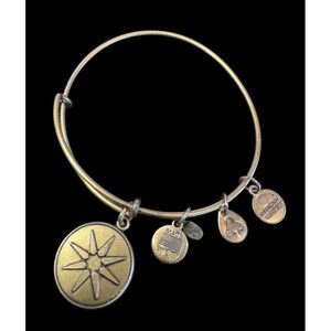 Alex and Ani Star Of Venus Gold Bangle Bracelet Energy Beauty  Love Boho Astro